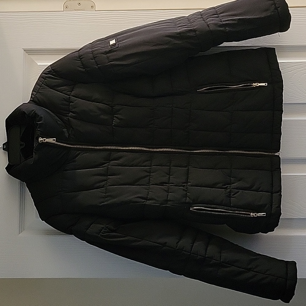 Black Calvin Klein PM coat